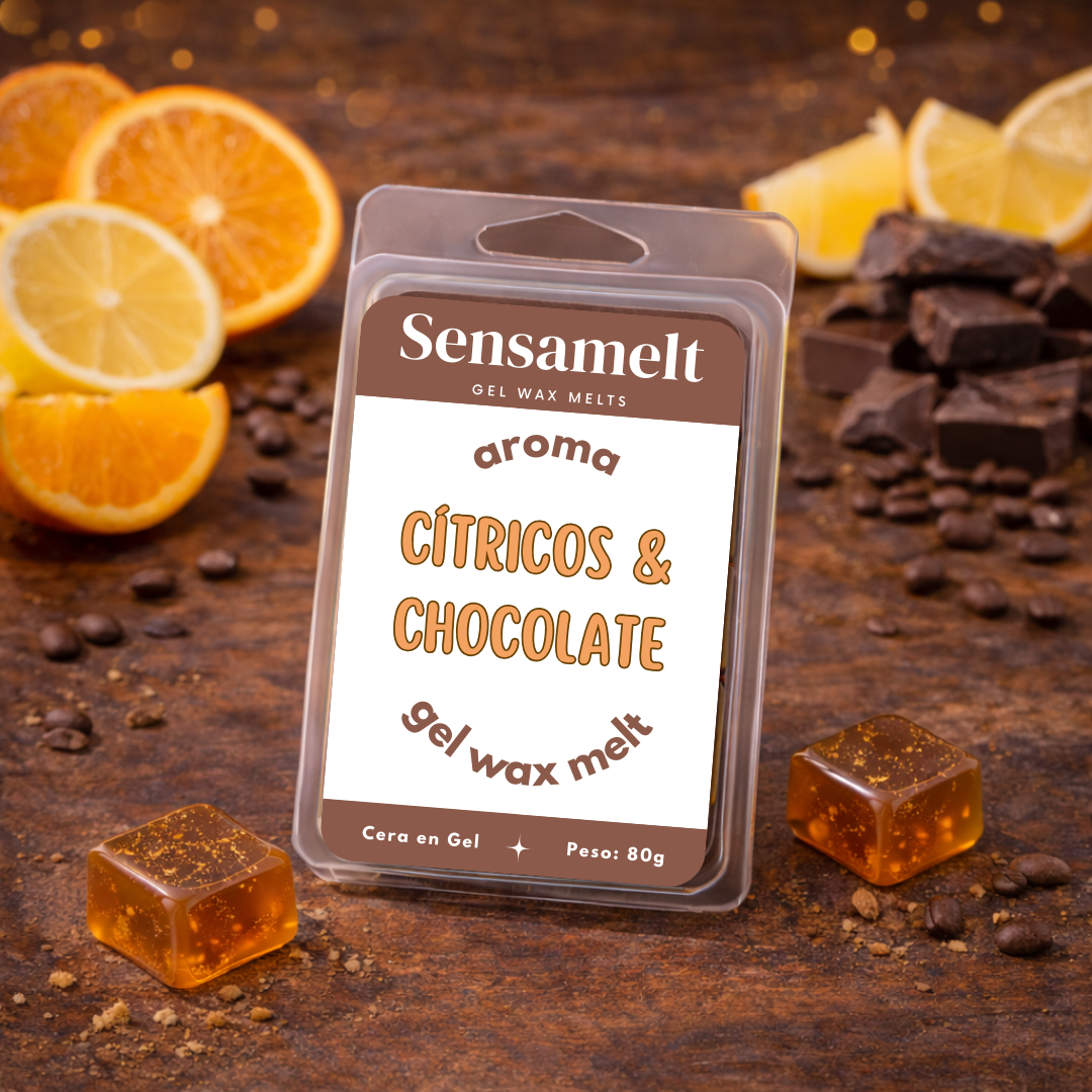 Chocolate e Citrinos - Gel wax melt