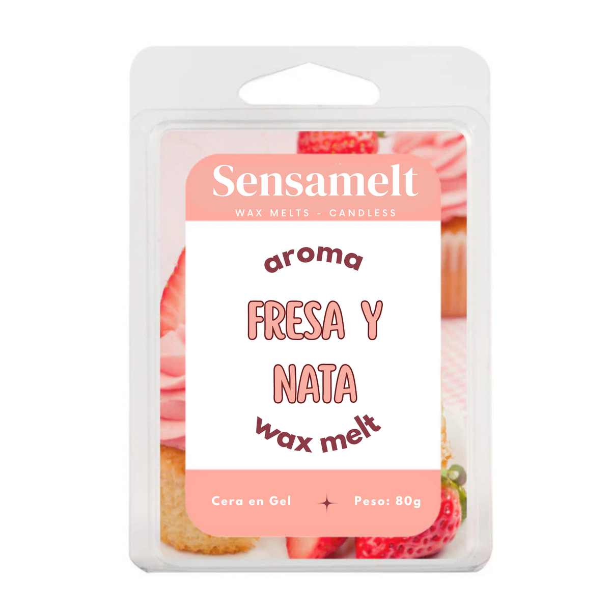 Morango e Natas - Gel wax melt