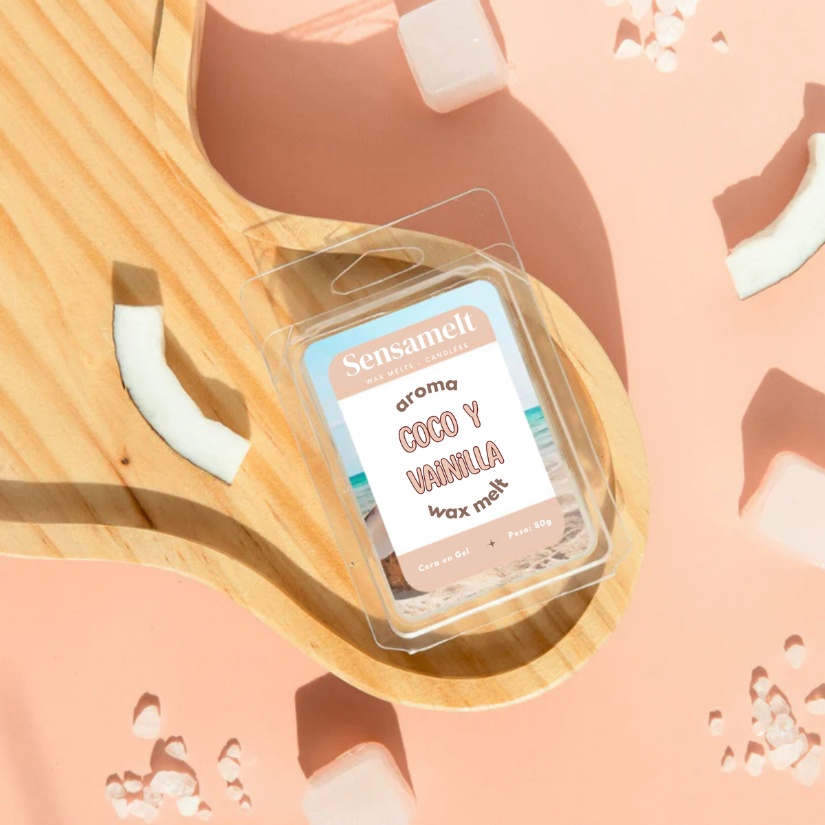 Leite de Coco e Baunilha - Gel wax melt