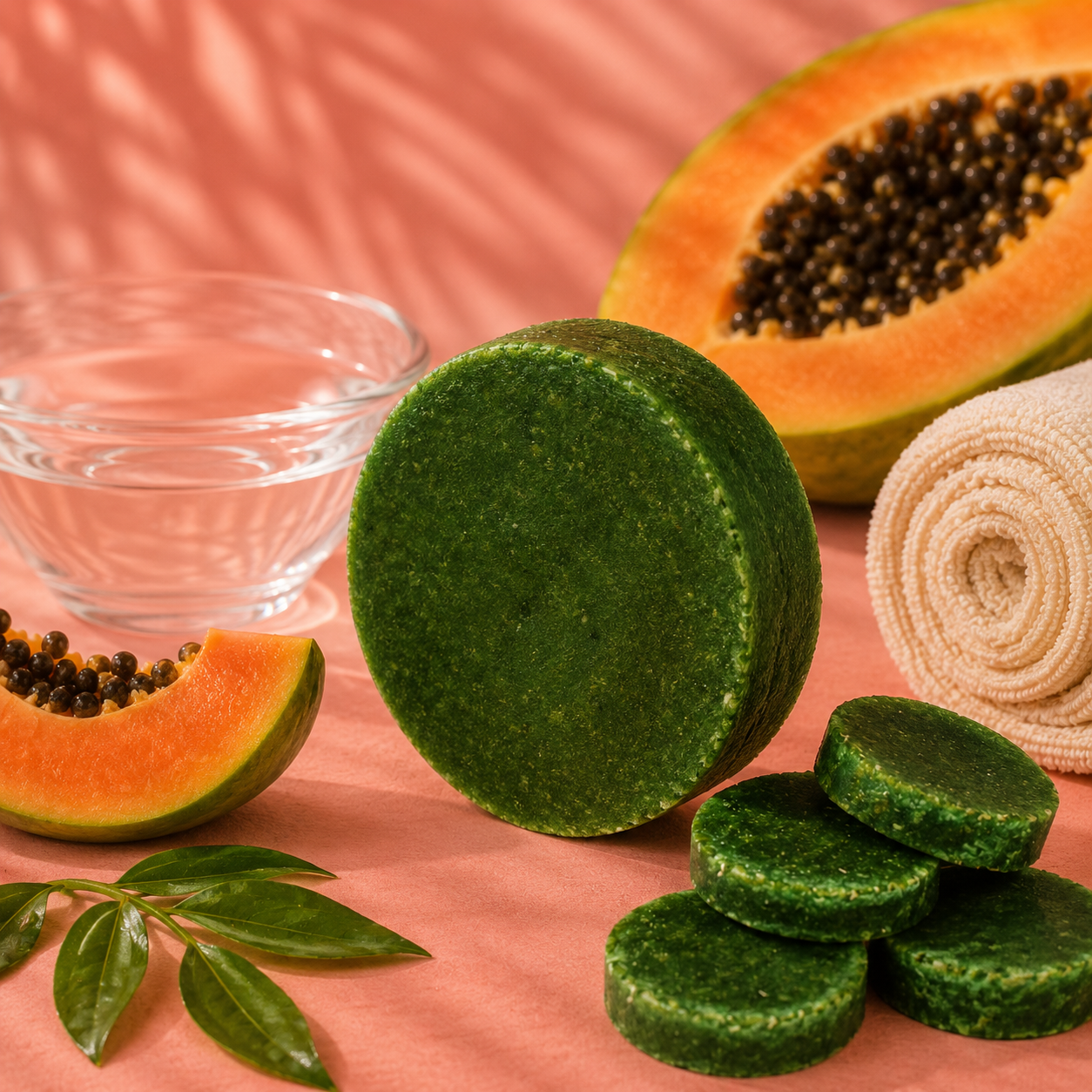 Papaia (Limpa e Ilumina) — Esponja de Sabonete